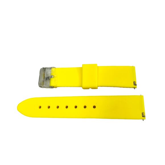 Two MOKO BL GJ Silicone Watch Strap Bands for Samsung Gear S3 Gray & Yellow  New - Picture 3 of 9